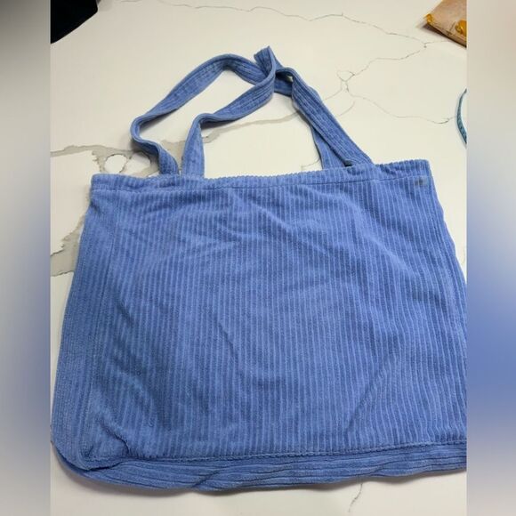 Ghanda corduroy blue beach bag - Picture 3 of 6